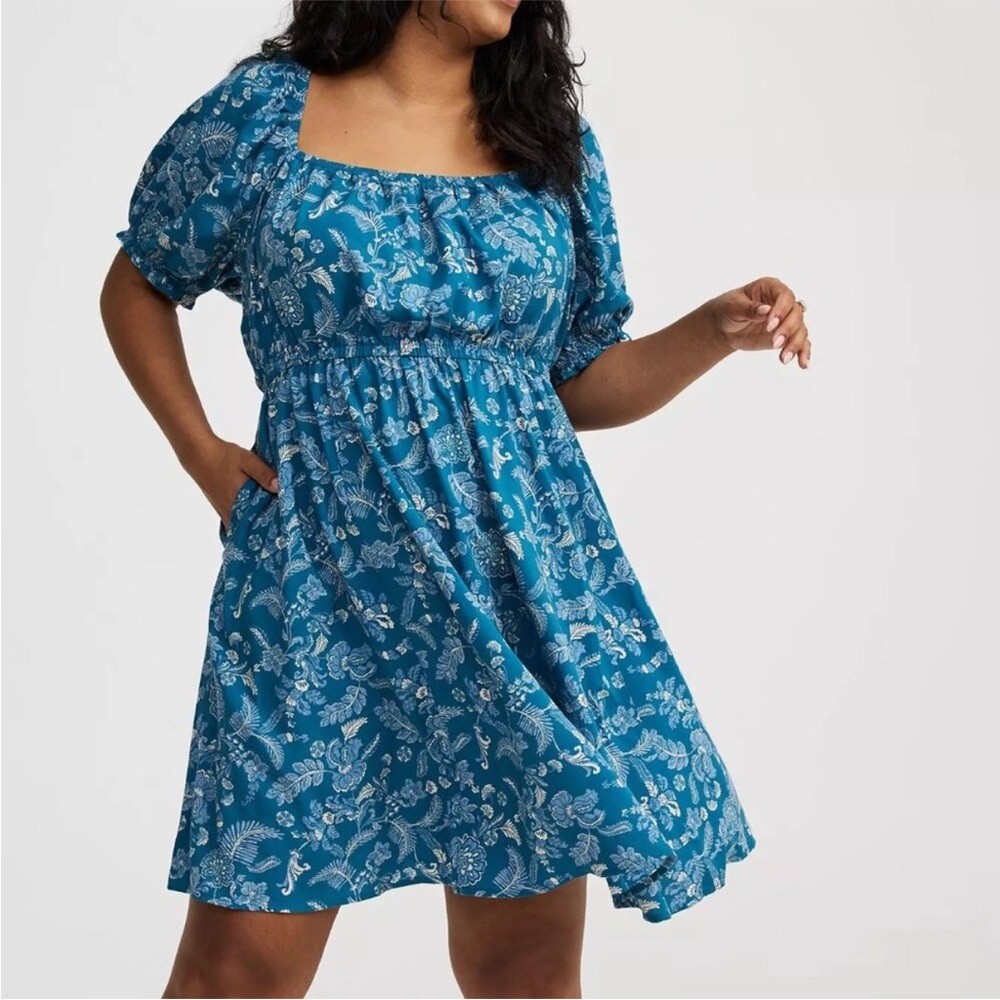 Torrid Floral Mini Dress Size 1